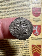 Excessively Rare Celtic British Iron Age Iceni Waveney Diadem type Silver Unit