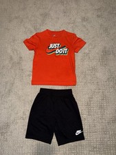 Kids Nike Just Do It T-Shirt and Shorts Set Size 7