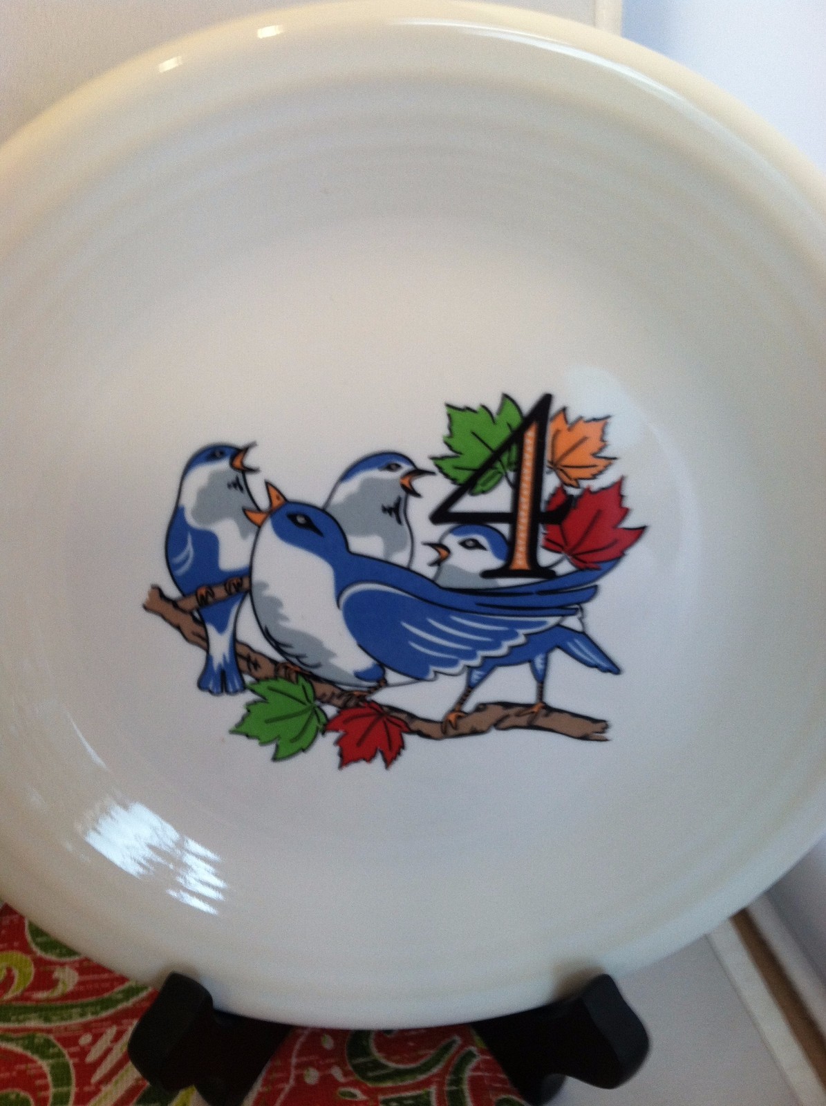 Fiestaware 12 Days of Christmas Salad Plates Fiesta First in Series Set of 4 eBay