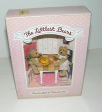 Vintage RARE Gund The Littlest Bears Miniatures 1994 NEW Grandma Granddaughter