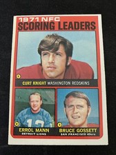 1972 Topps #8 1971 NFC Scoring Leaders with Errol Mann Detroit Lions