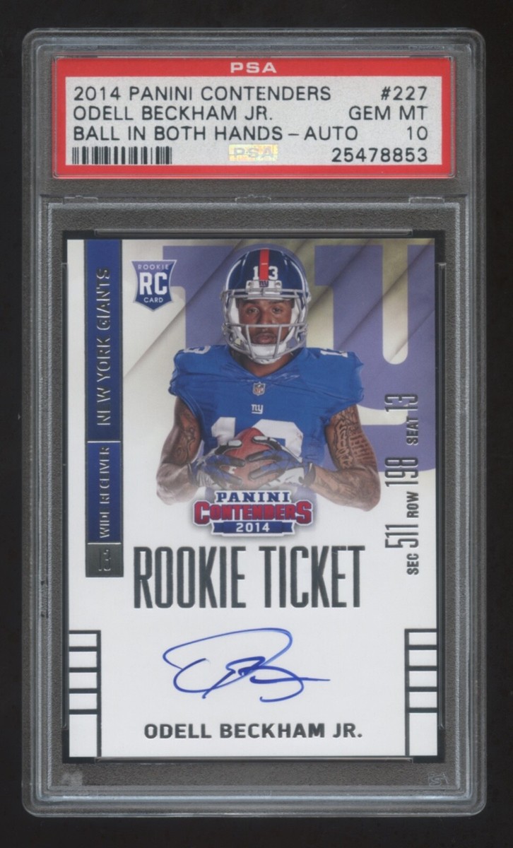 PSA 10 ODELL BECKHAM JR 2014 CONTENDERS ROOKIE TICKET