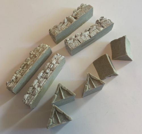 Job Lot 15mm War Gaming Landscape Scenery Trenches Walls Trees Tents 30+ pcs - Picture 16 of 21