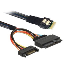NFHK SFF-8639 U.2 U2 to Slimline SFF-8654 4i NVME PCIe SSD Cable for Mainboard