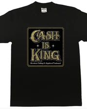 Streetwise Cash King Graphic T-Shirt Black M-L-XL-2XL-3XL-4XL-5XL