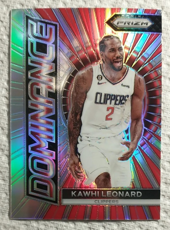  2023-24 Prizm Basketball Kawhi Leonard Silver Holo Insert Los Angeles Clippers 