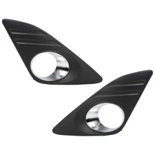 Fit For 2012 2013 2014 Toyota Camry Front Bumper Fog Light Bezel Left+Right