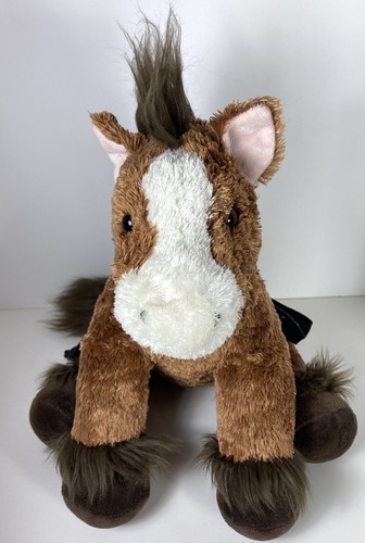 Build A Bear CLYDESDALE Pfoten Pferdesattel Stofftier Plüschtier braunes Pony 13" - Bild 5 von 16
