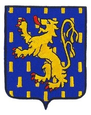 Patch ecusson brodé FRANCHE COMTE Blason armoirie drapeau region heraldique