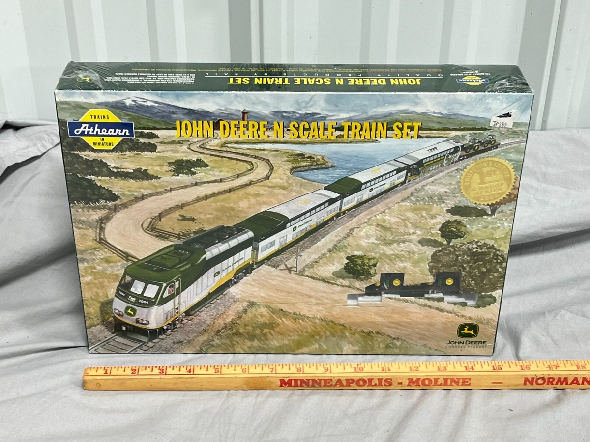 N Scale Trains Athearn In Miniature John Deere N Scale Train Set