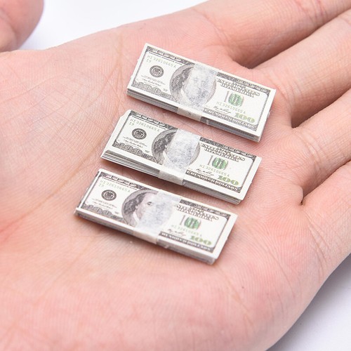 10 Bundles 1:12 Dollhouse Miniature Play Money Banknotes Decor for Accessor _yi - Picture 3 of 14