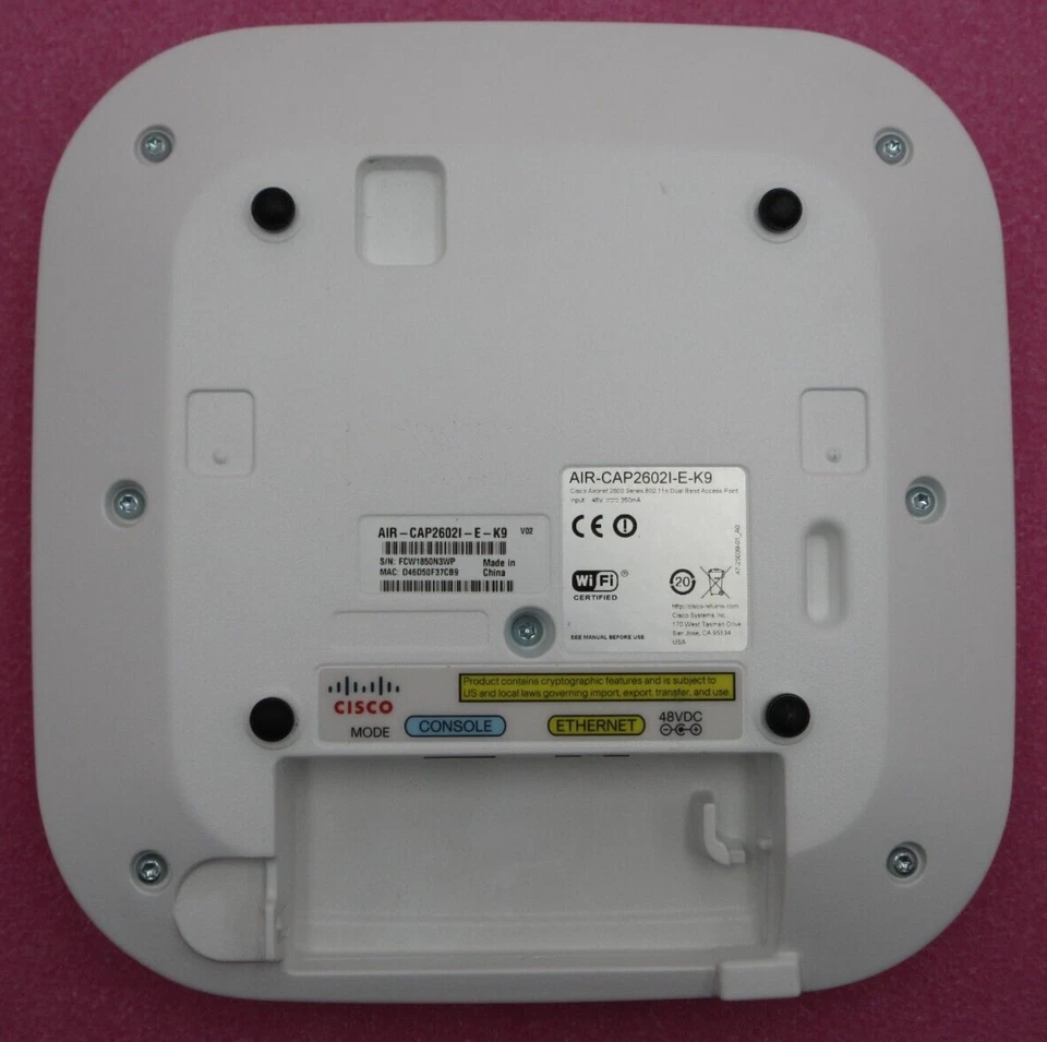 Cisco AIR-CAP2602I-E-K9 802.11a/b/g/n 2.4G/5G Dual Band Wireless AccessPoint AP - Image 3 of 4