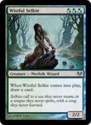 1x Wistful Selkie - Foil Light Play, English Eventide MTG Magic