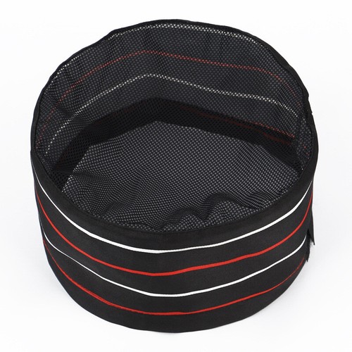Cooking Chef Hat Kitchen Restaurant Service Flat Top Mesh Breathable Beanie Cap - Picture 31 of 31