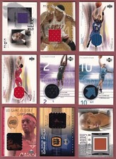 2000-2007 Upper Deck Basketball Game Used Jersey Floor Others You Pick 