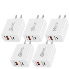 QC 3.0 PD 20W Fast Wall Charger Cube Power Adapter Block For iPhone iPad Android