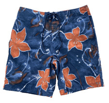 Nautica Board Shorts Men's 36 Multicolor Swim Trunks Floral Preppy Tropical