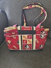 Florida State FSU Medium SOFT FABRIC Tote Purse Tailgating Bag