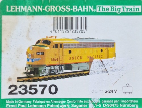 LGB F7 AB Set-Union Pacific-LGB23570/23582/31590, G scale, Garden Railway - Picture 4 of 6