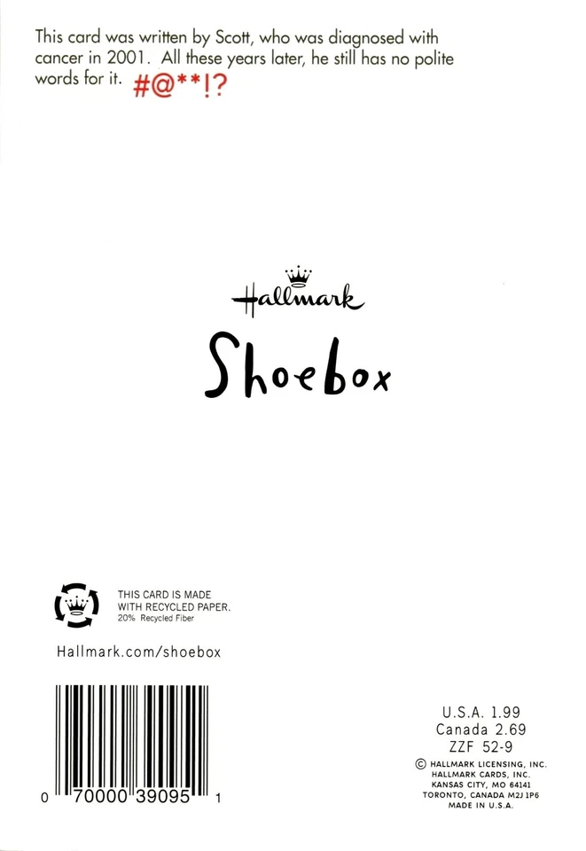 Funny Get Well Soon About Your Cancer Curse Word Cat Consoles Hallmark Card - Image 3 of 3