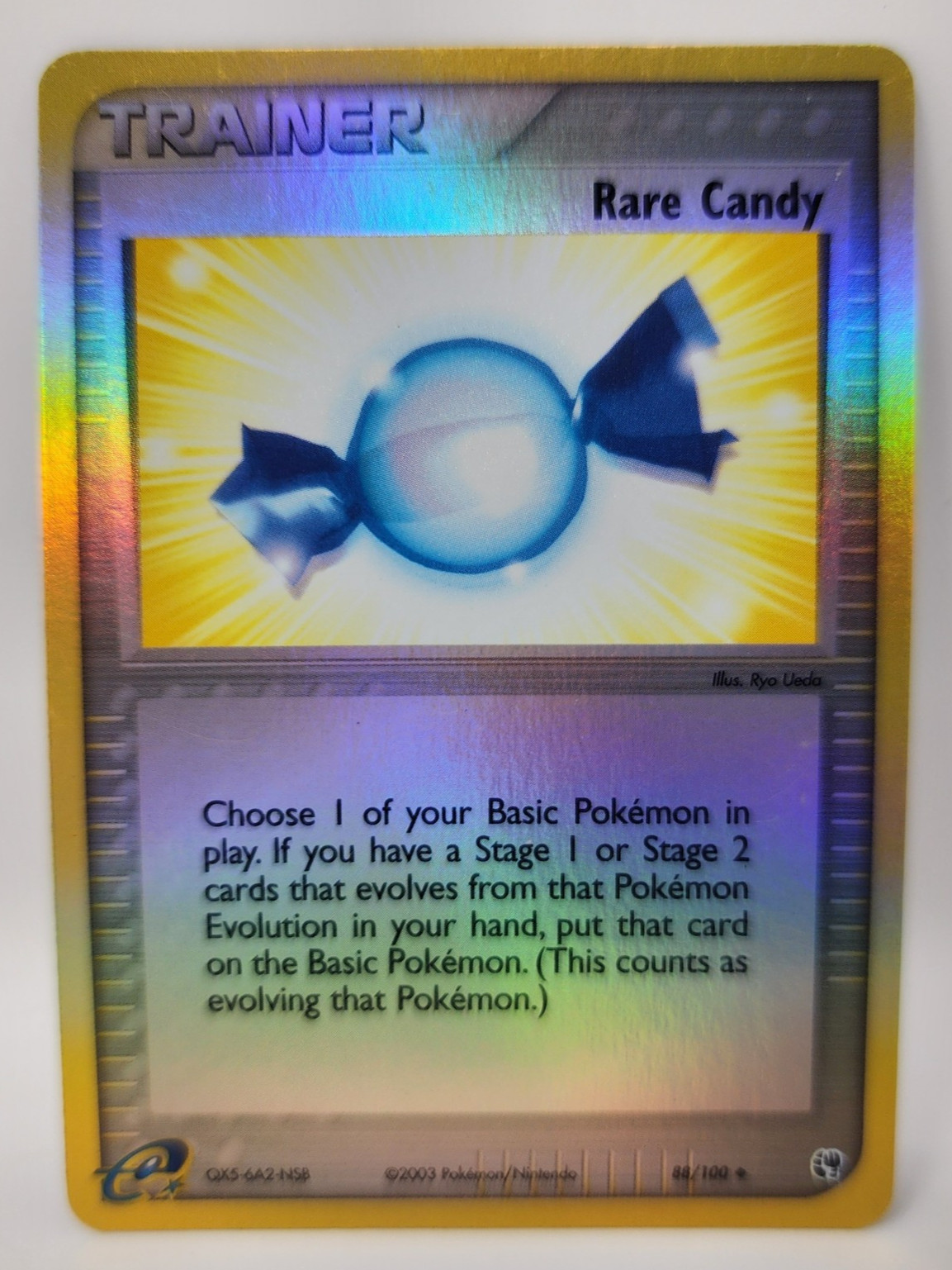 Pokemon Sandstorm Rare Candy Trainer Reverse Holo 88/100
