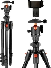 Nietoto 63 inch DSLR Camera Tripod, Compact Lightweight Camera Tripod with 360 .