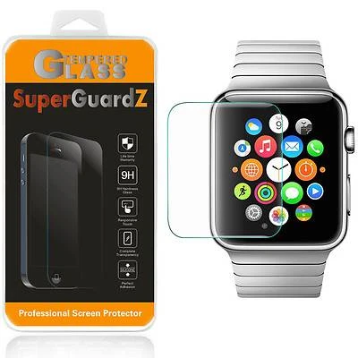 2X SuperGuardZ Hartglas Displayschutz Für Apple Watch Series 2 42 MM - Bild 1 von 4