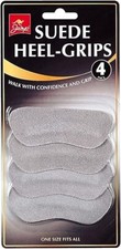 Suede Heel Grips 4 Pack Unisex Shoe Boot Pads Foot Comfort Heel Protectors
