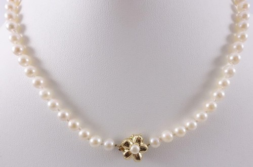 pearl 6mm bead necklace ZALES 
