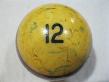 Vintage Billiard Pool Ball Number 12 Stripe stripes