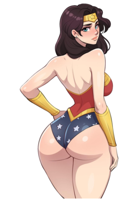 #ad 1625 Wonder Woman Sticker Waterproof Laminated Waifu Sexy $3.49