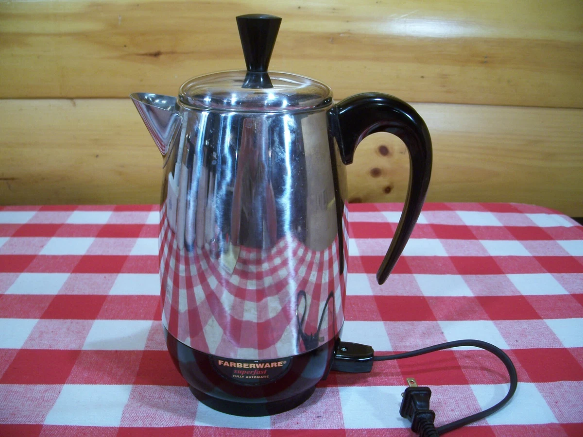 Farberware Coffee Percolator 8 cup Model FCP280 TESTED made in China