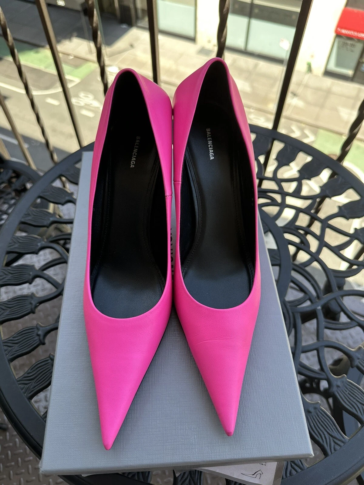 Coltello Balenciaga décolleté in pelle