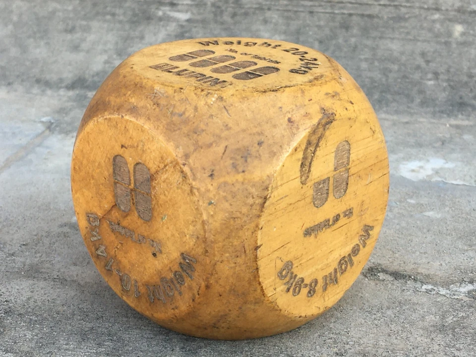 Vintage Handmade Big Size Decorative Wooden Game Dice Collectible - Image 4 of 4