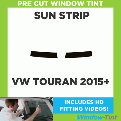 Pre Cut Getönte Sunstrip Für VW Touran 2015+ 5% Limo Schwarz Innenfolie