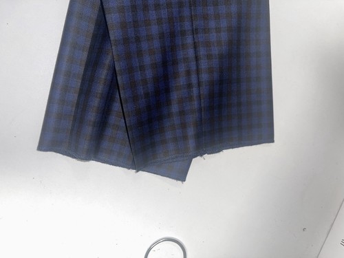 PAUL SMITH SUIT TROUSERS navy/black 100% wool W28 L36 unhemmed BNWOT 9216 - Picture 10 of 10