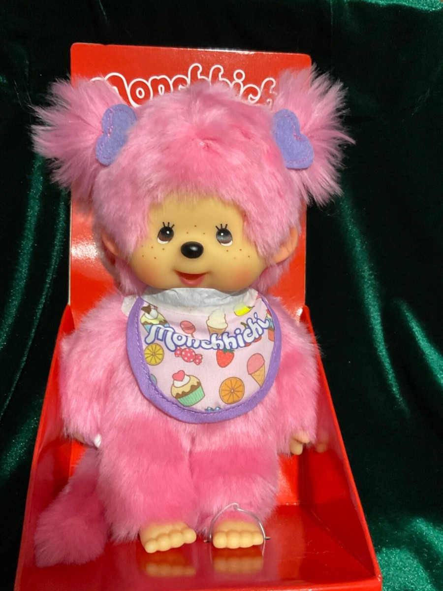 その他 BEBICHICHI FRUITS MELON Sekiguchi MONCHHICHI Sekiguchi Pink Frozen Fruit Bib Girl 8 inch Doll