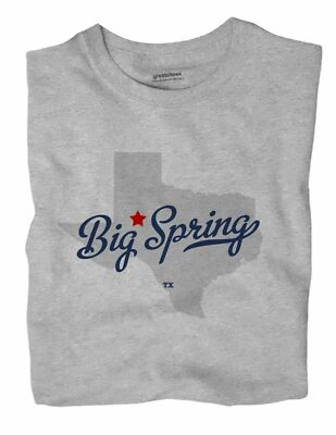 Big Spring Texas TX Tex T-Shirt MAP