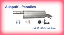 Endschalldämpfer Auspuff für VW Passat 2.0 4motion 3GB B5 GP Typ 3B3 & 3B6 + Kit