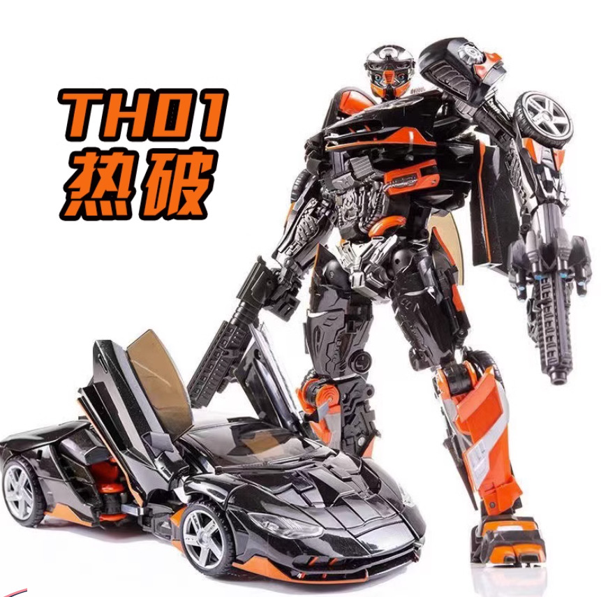 Alloy version DX9 hot break Thunder sports car TH-01 car robot model toy