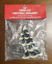 Stained Glass Style Ornament Christmas Tree Add your own Photo