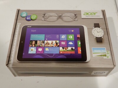 Box for Acer Iconia W3-810-1600 Silver Tablet - Empty Box - TABLET NOT INCLUDED