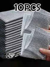 10pcs Non-Scratch Steel Wool Dishcloths - Reusable Kitchen Scrubbing Pads-NEW