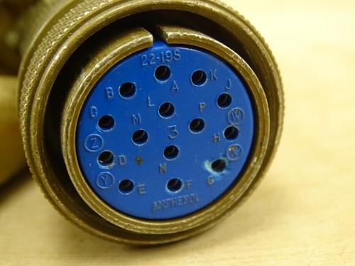 Amphenol Circular Mil Spec Connector 14 PIN PLUG, 97-3106A-20-27S - Picture 2 of 8