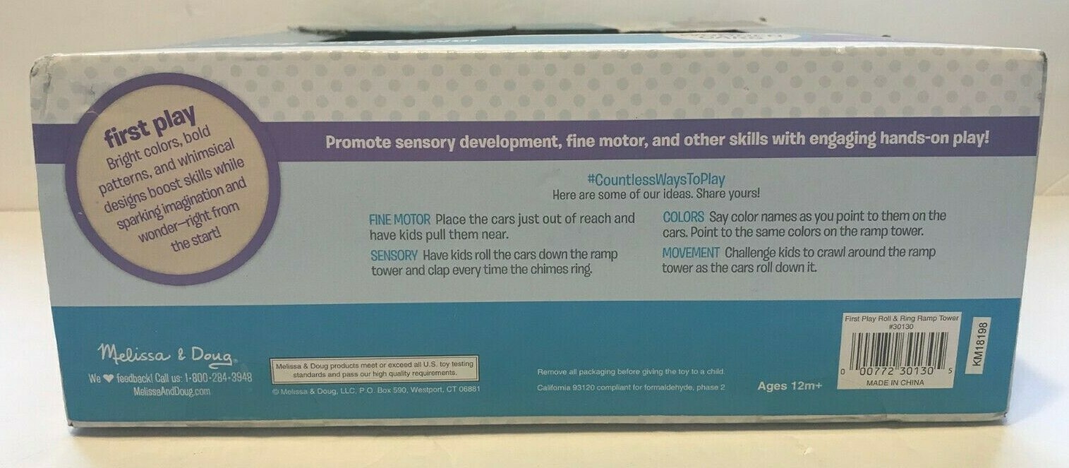 melissa and doug first play roll and ring ramp tower