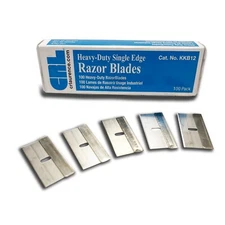 100 Pack Single Edge Razor Blades Heavy Duty KKB12 Scraper Knife Mat Cutter