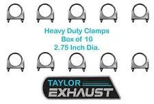 2.75" U-Bolt Exhaust Clamp Heavy Duty BOX of 10 Saddle Style 35793
