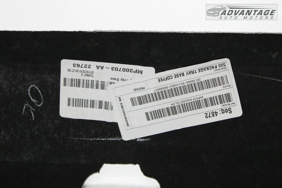 Lincoln MKZ 2017-2020 cubierta trasera estante altavoz bandeja moldura panel cubierta negro OEM Foto 4 de 4