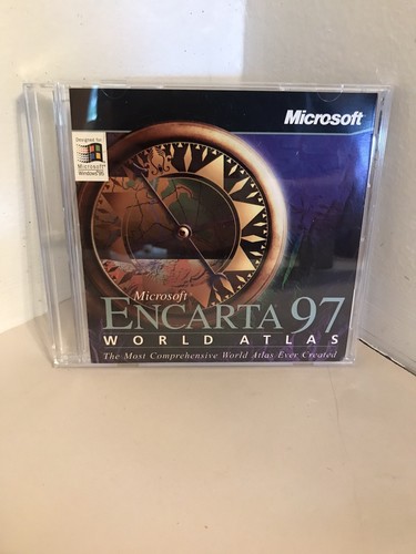 Microsoft Encarta 97 World Atlas : English Edition - PC CD ROM Windows 95