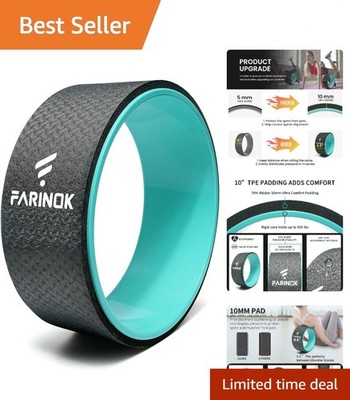 Extra Cushioned 13'' Yoga Wheel - Your Essential Tool for Posture Improvement
